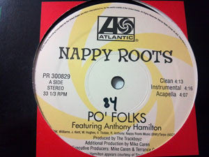 Nappy Roots : Po' Folks / Headz Up (12", Promo)
