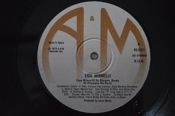 Liza Minnelli : En Directo Desde El Olympia De Paris (LP, Album, RE)