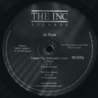 Ja Rule Featuring Lloyd : Caught Up (12", Single, Promo)