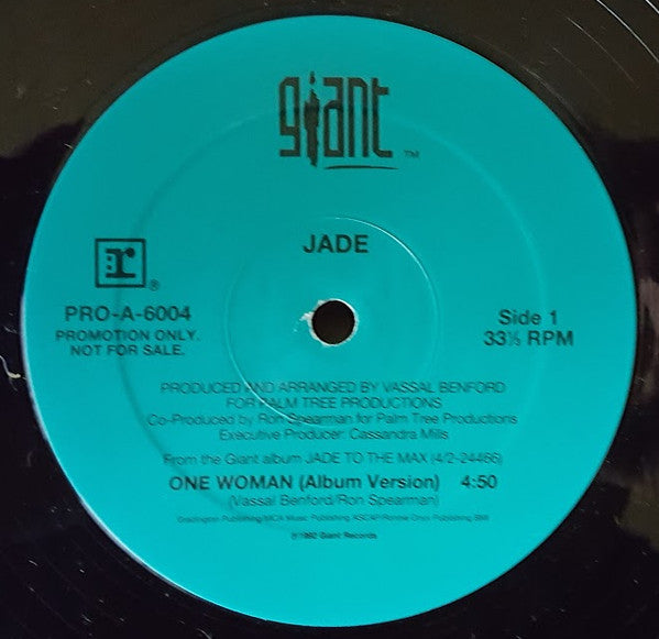 Jade  - One Woman (Vinyl, Promo)
