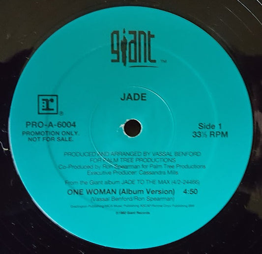 Jade  - One Woman (Vinyl, Promo)