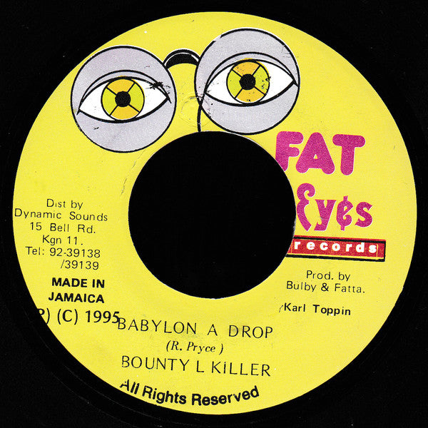 Bounty Killer - Babylon A Drop (7", Single)