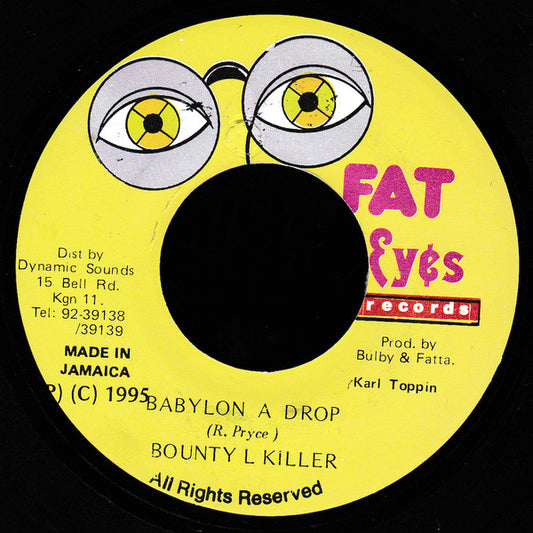 Bounty Killer - Babylon A Drop (7", Single)