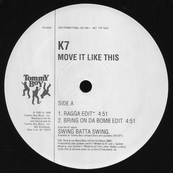 K7 - Move It Like This (12", Promo)
