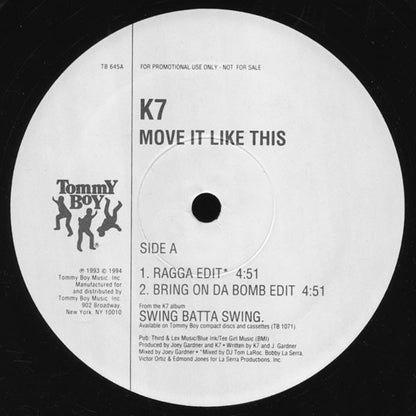 K7 - Move It Like This (12", Promo)