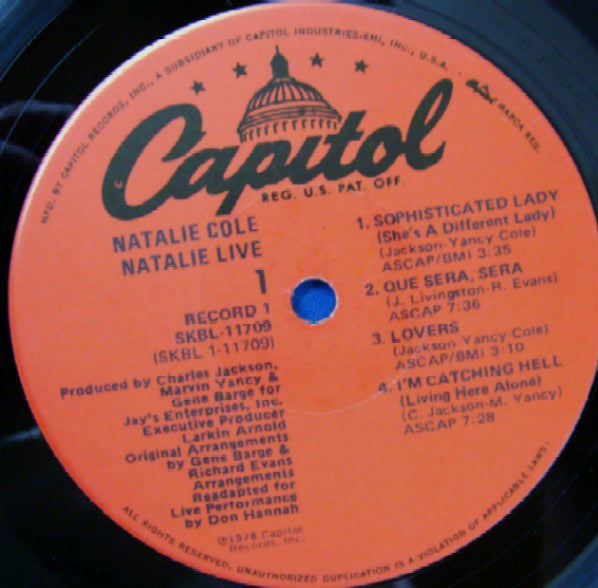 Natalie Cole - Natalie ... Live! (2xLP)