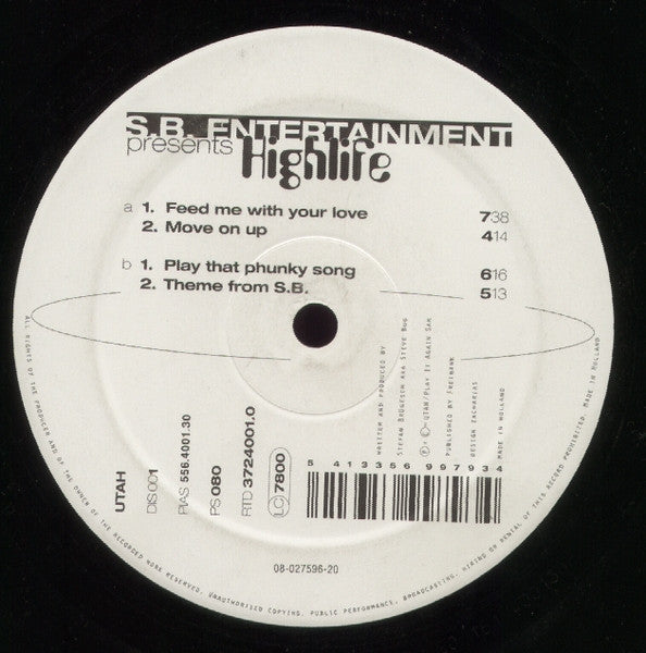 S.B. Entertainment : Highlife (12")