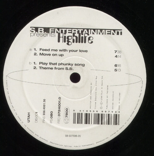 S.B. Entertainment : Highlife (12")