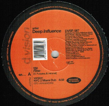 Deep Influence - Rise (12")