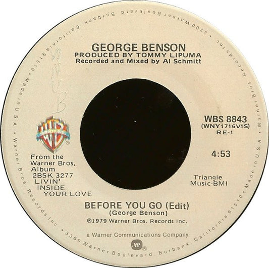 George Benson : Unchained Melody / Before You Go (7")