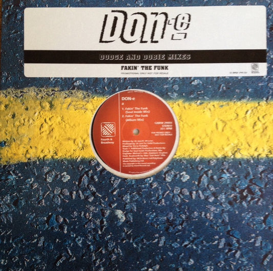 DON-E : Fakin' The Funk (12", Promo)