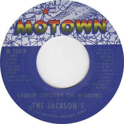 The Jackson 5 : Lookin' Through The Windows / Love Song (7", Single, ARP)