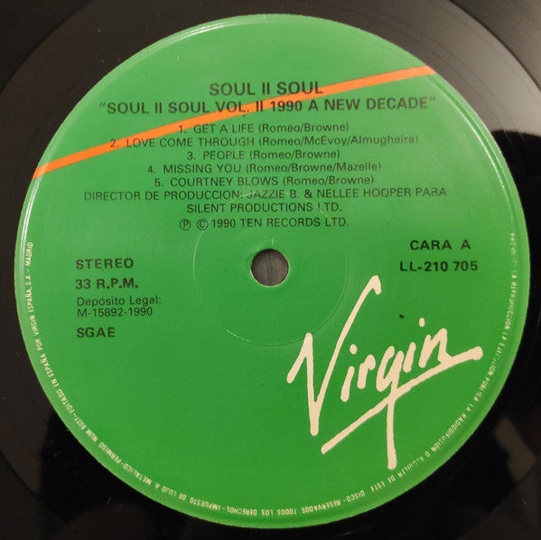 Soul II Soul : Vol. II - 1990 A New Decade (LP, Album)