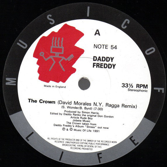 Daddy Freddy : The Crown (12")