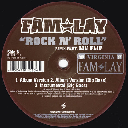 Fam-Lay Featuring Lil' Flip : Rock N' Roll (Remix) (12")