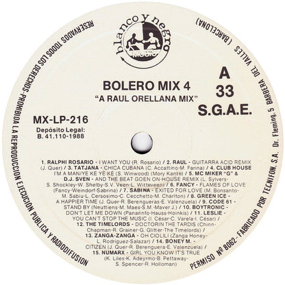 Various - Bolero Mix 4 (LP, Comp, P/Mixed)