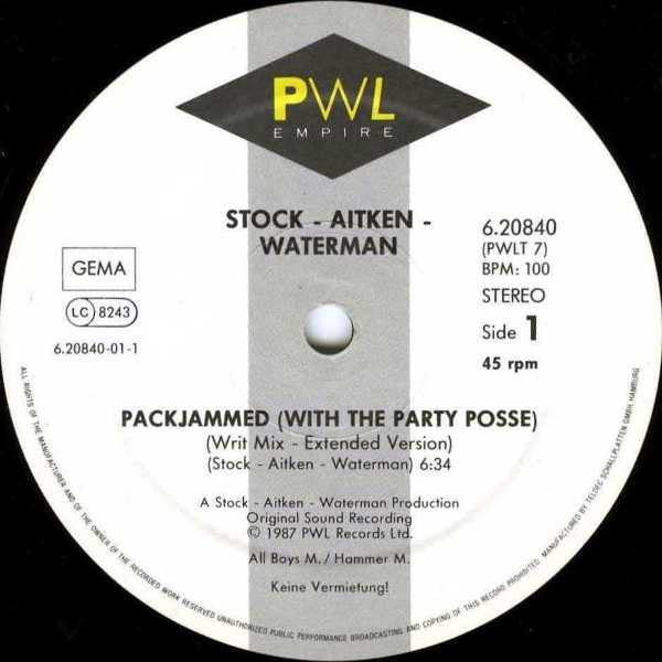 Stock - Aitken - Waterman* : Packjammed (With The Party Posse) (12", Maxi)