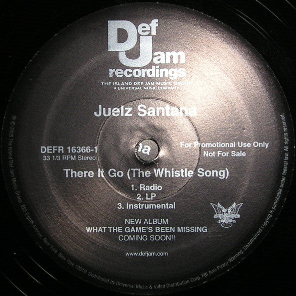 Juelz Santana - There It Go (The Whistle Song) (12", Promo)