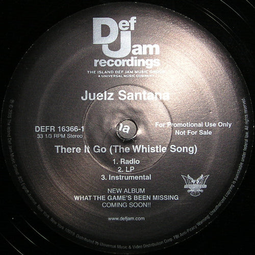 Juelz Santana - There It Go (The Whistle Song) (12", Promo)