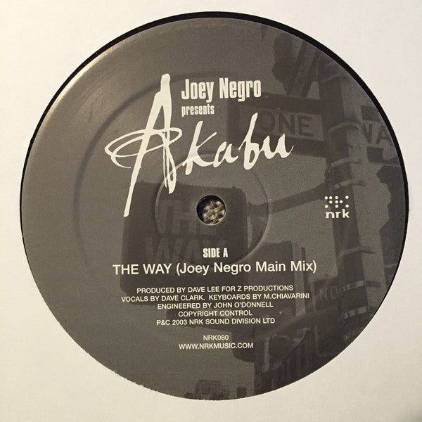 Joey Negro Presents Akabu : The Way (12")