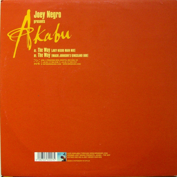 Joey Negro Presents Akabu : The Way (12")