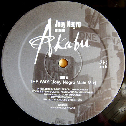 Joey Negro Presents Akabu : The Way (12")