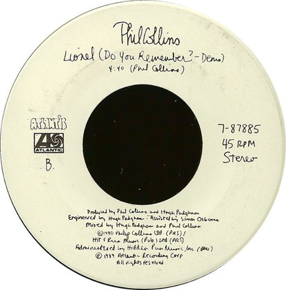 Phil Collins : Something Happened On The Way To Heaven (7", Single)