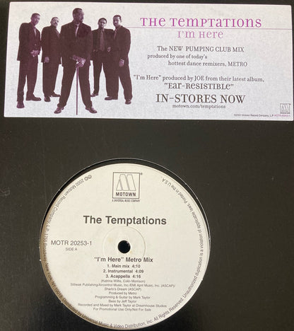 The Temptations - I'm Here (Metro Mix) (12", Promo)