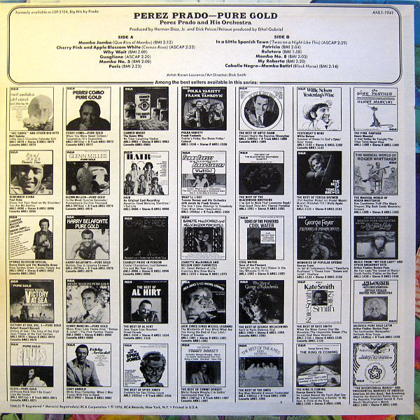 Perez Prado And His Orchestra : Pure Gold (LP, Album, RE, Ind)