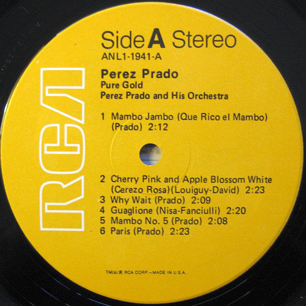 Perez Prado And His Orchestra : Pure Gold (LP, Album, RE, Ind)