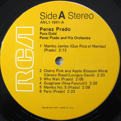 Perez Prado And His Orchestra : Pure Gold (LP, Album, RE, Ind)