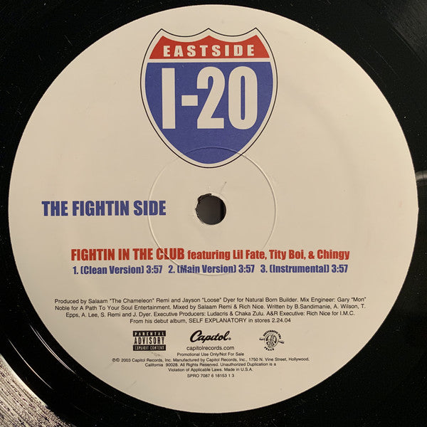 I-20 - Fightin In The Club (12", Promo)