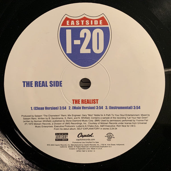 I-20 - Fightin In The Club (12", Promo)