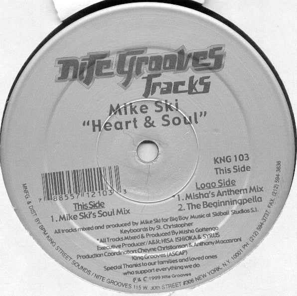 Mike Ski - Heart & Soul (12")