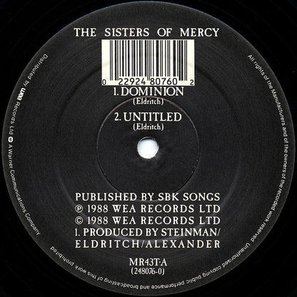 The Sisters Of Mercy - Dominion (12", Spi)