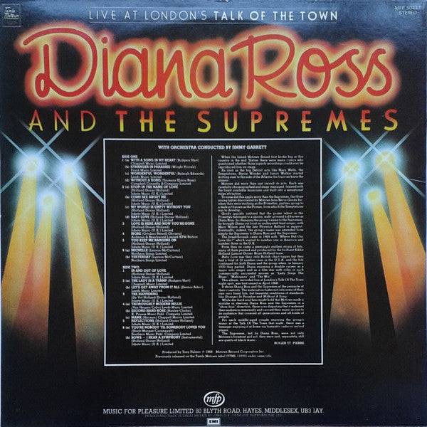The Supremes : Live At London's Talk Of The Town (LP, Album, RE)