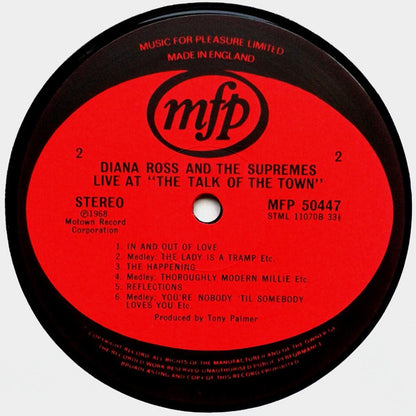 The Supremes : Live At London's Talk Of The Town (LP, Album, RE)