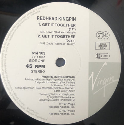 Redhead Kingpin And The FBI : Get It Together (12")