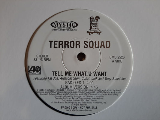 Terror Squad Featuring Fat Joe, Armageddon (3), Cuban Link And Tony Sunshine : Tell Me What U Want (12", Promo)