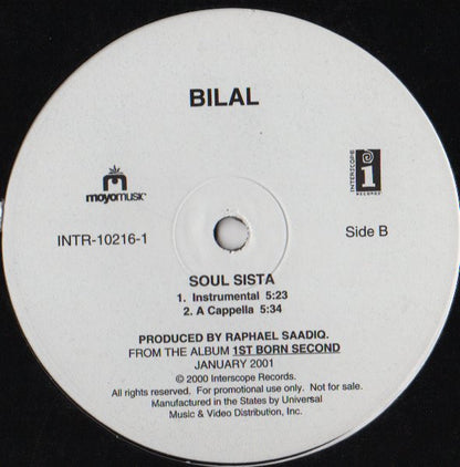 Bilal - Soul Sista (12", Promo)