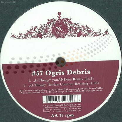 Ogris Debris - Raid The Itch / G-Thong Rmxs (12")