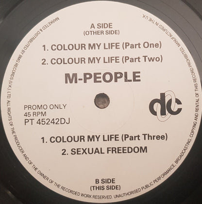 M People : Colour My Life (12", Promo)