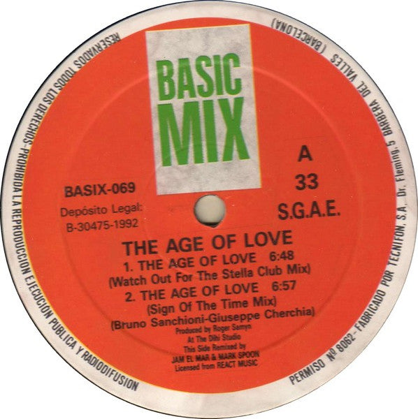 Age Of Love - The Age Of Love (12")