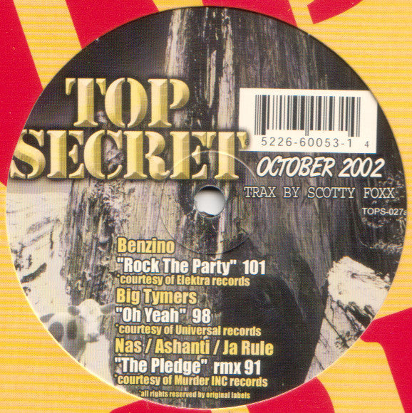 Various : Top Secret October 2002 (12")