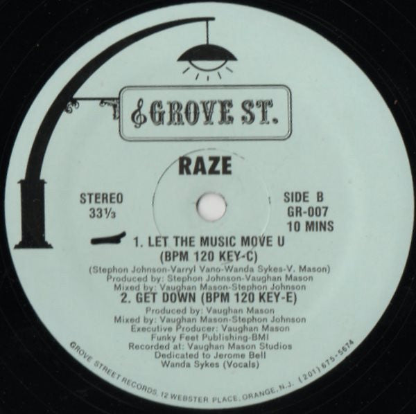 Raze : Let The Music Move U (12", Gre)