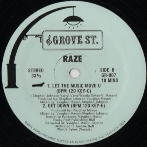 Raze : Let The Music Move U (12", Gre)