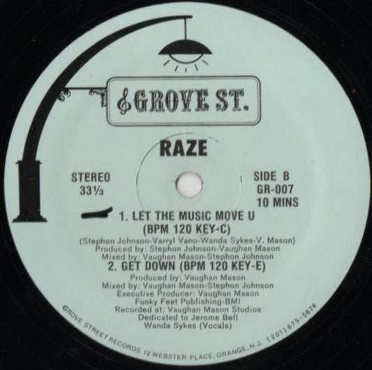 Raze : Let The Music Move U (12", Gre)