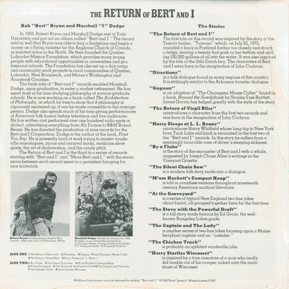 Bob "Bert" Bryan* And Marshall "I" Dodge* - The Return Of Bert And I (LP, Album)