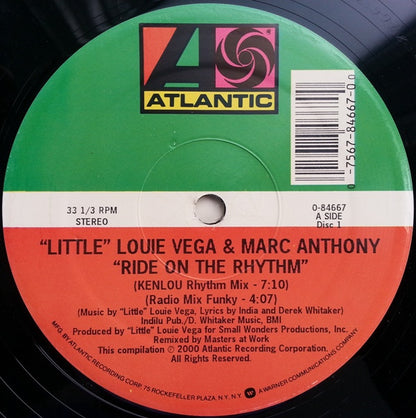 Louie Vega & Marc Anthony : Ride On The Rhythm / Keep It Comin' Now (2x12", Ltd)