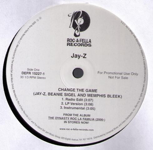 Jay-Z Feat. Memphis Bleek And Beanie Sigel - Change The Game (12", Promo)